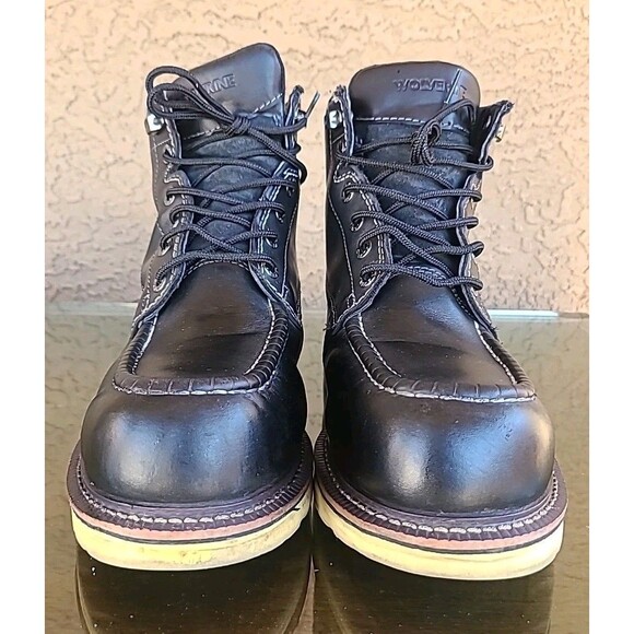 Wolverine Wedge Moc-Toe 6" Work Boot Steel Toe Size 10EW ASTM F241318 M/I/C/EH - Picture 8 of 12